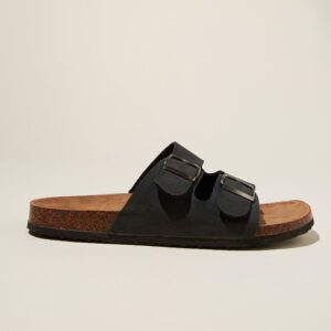Double Buckle Sandal - Black 01